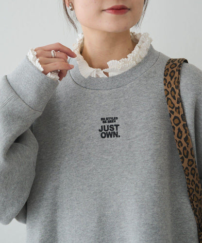 內加絨標誌刺繡衛衣