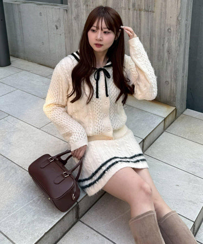 【remiセレクト】加絨麻花套裝