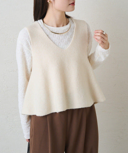 毛絨花卉圖案彈力提花套頭衫