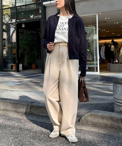 手工刺繡愛心拉鍊開衫