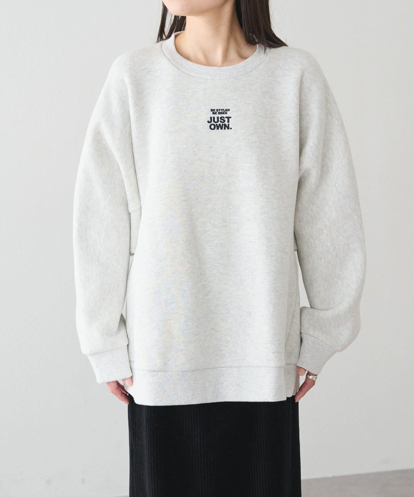 內加絨標誌刺繡衛衣