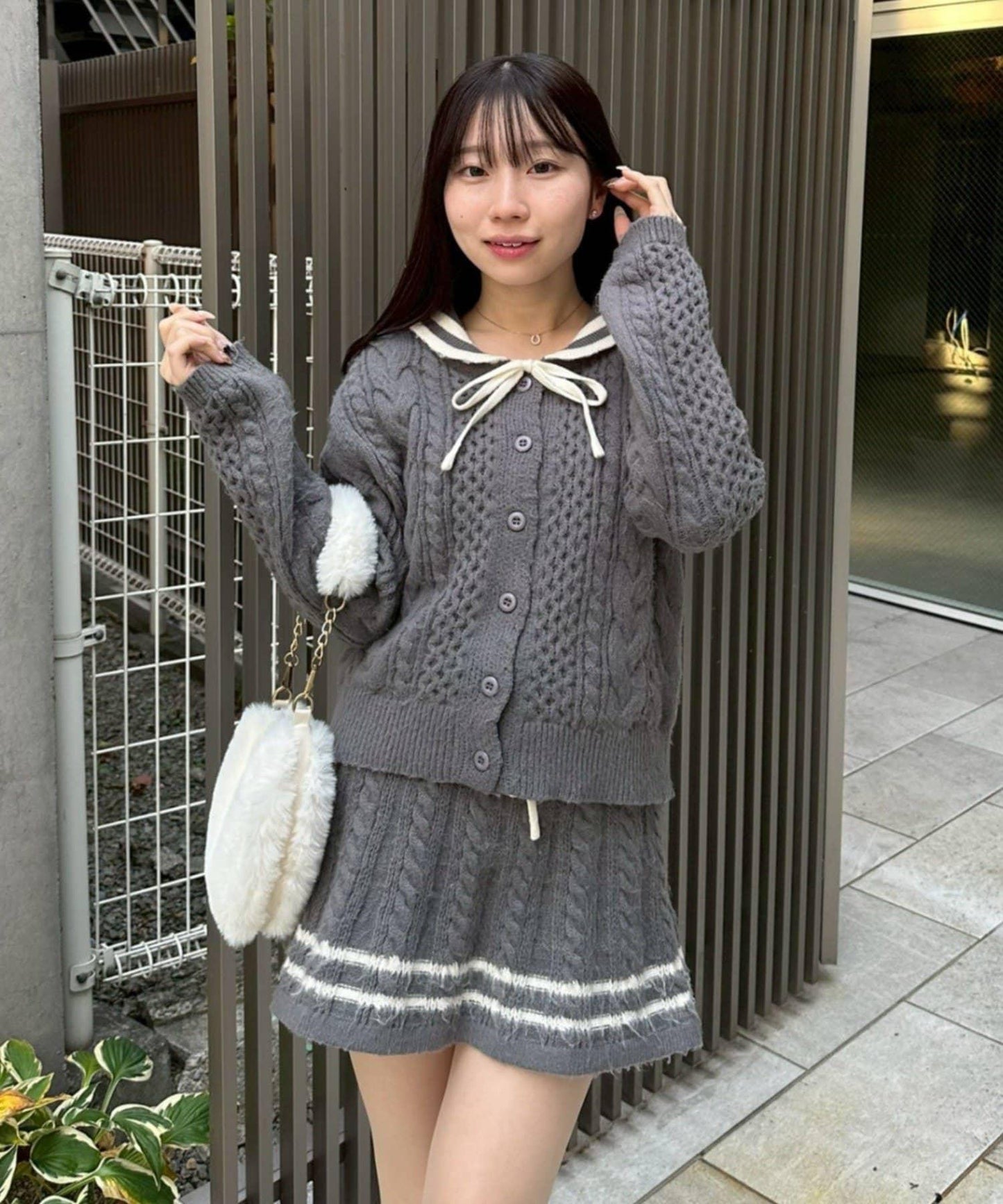 【remiセレクト】加絨麻花套裝