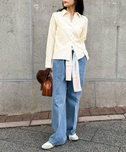 喇叭牛仔休閒褲