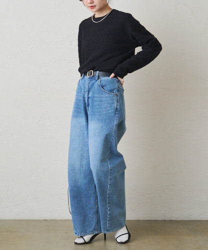 毛絨花卉圖案彈力提花套頭衫