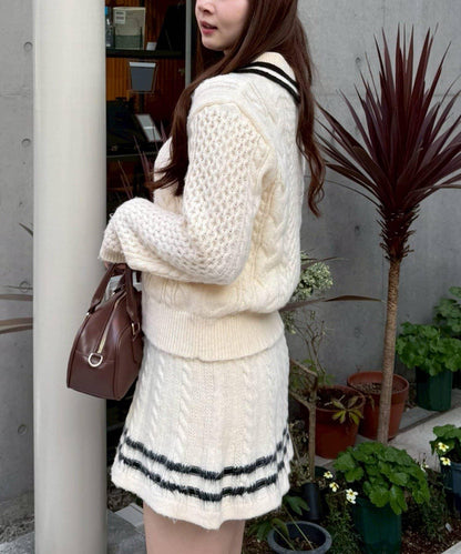 【remiセレクト】加絨麻花套裝