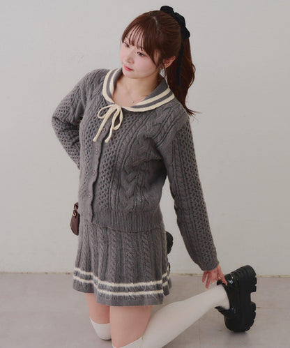 【remiセレクト】加絨麻花套裝