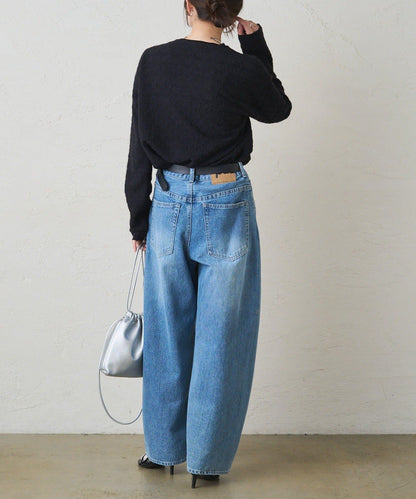 毛絨花卉圖案彈力提花套頭衫