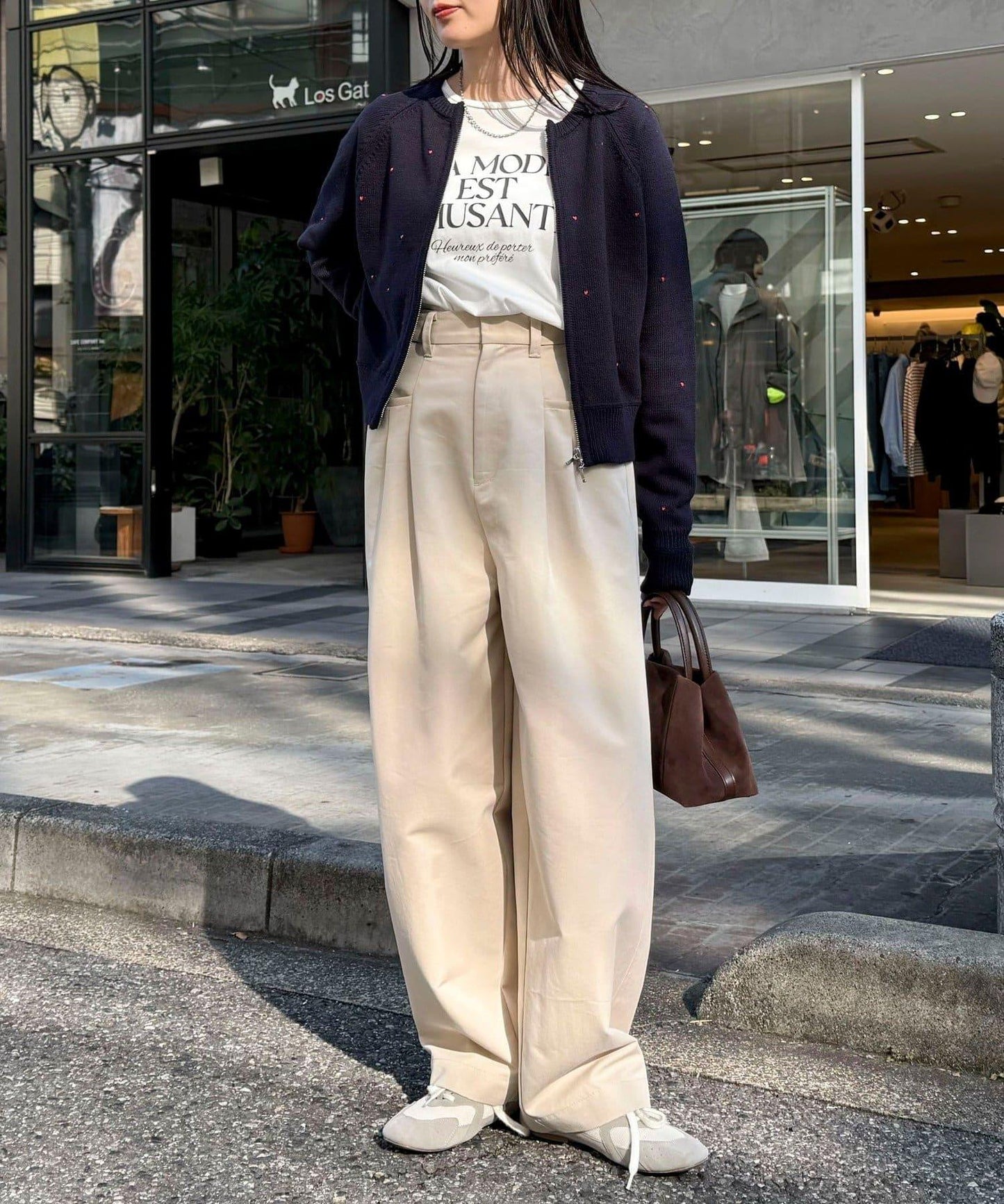 手工刺繡愛心拉鍊開衫