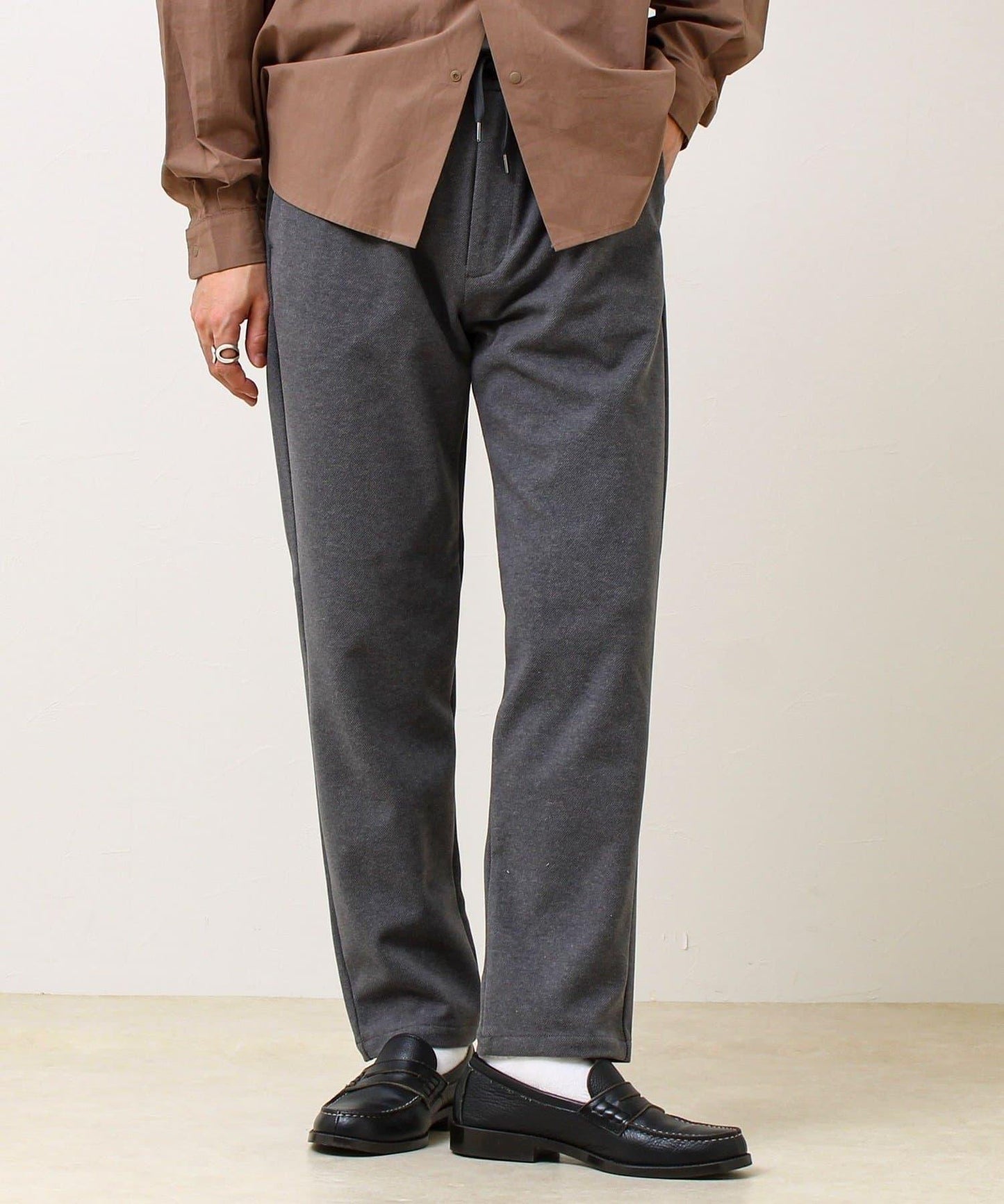 【每日可穿著顯瘦】彈力斜紋長褲