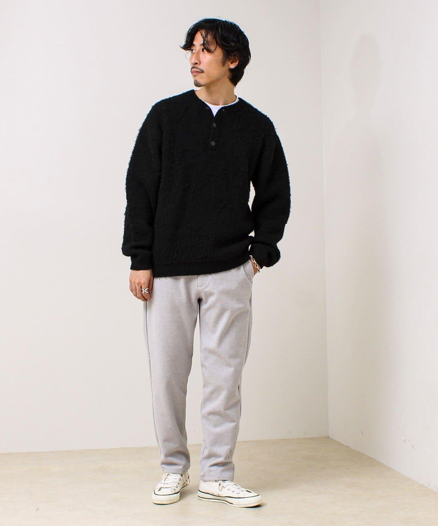 【每日可穿著顯瘦】彈力斜紋長褲