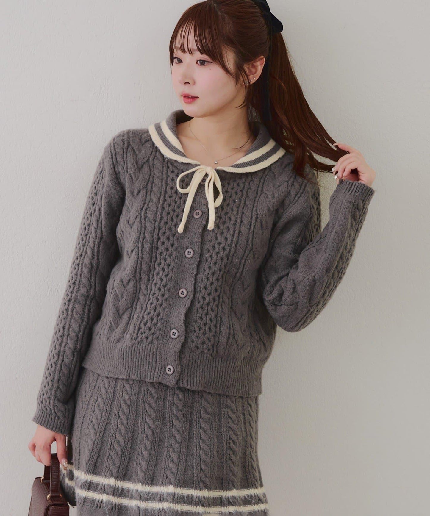 【remiセレクト】加絨麻花套裝