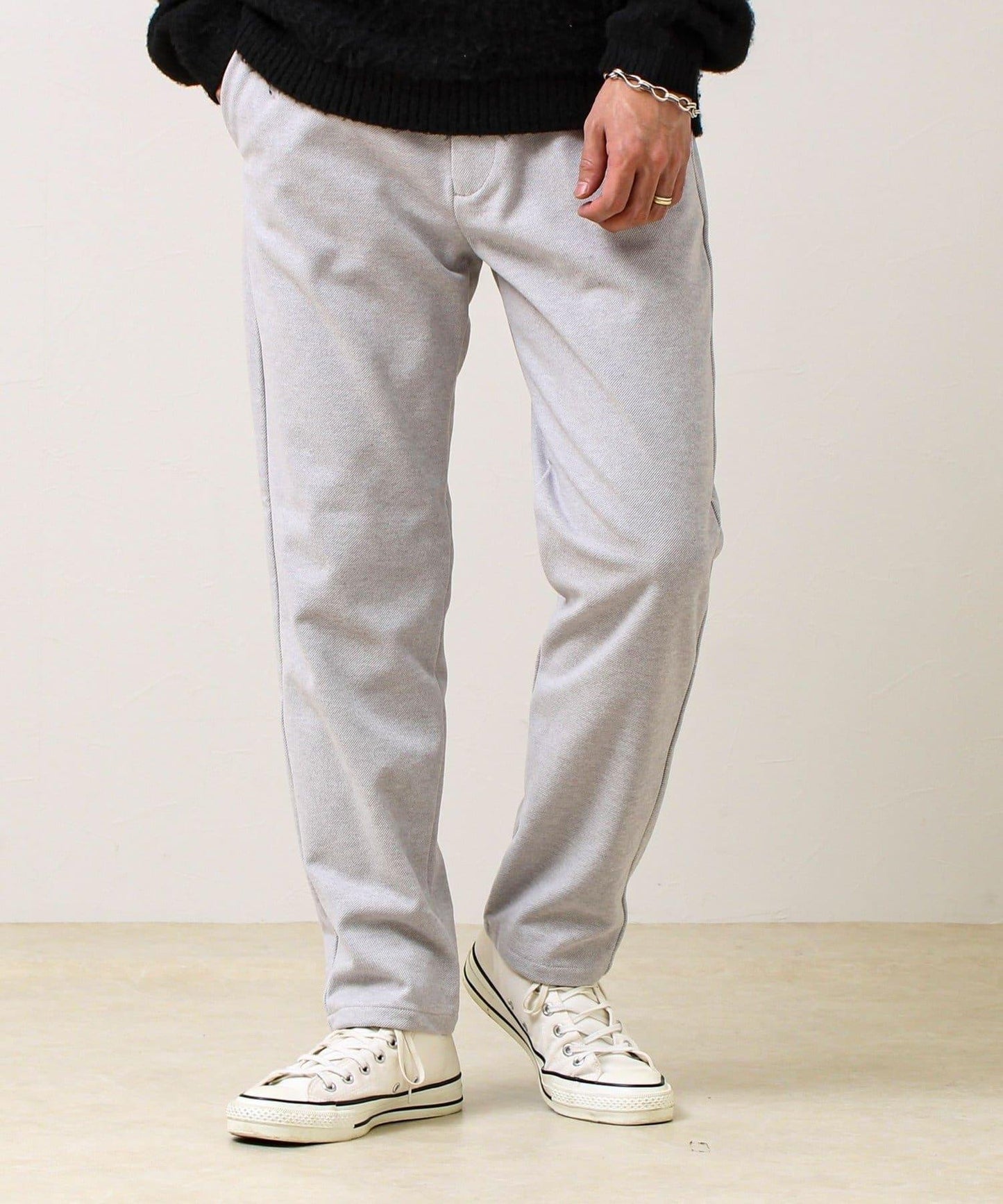 【每日可穿著顯瘦】彈力斜紋長褲