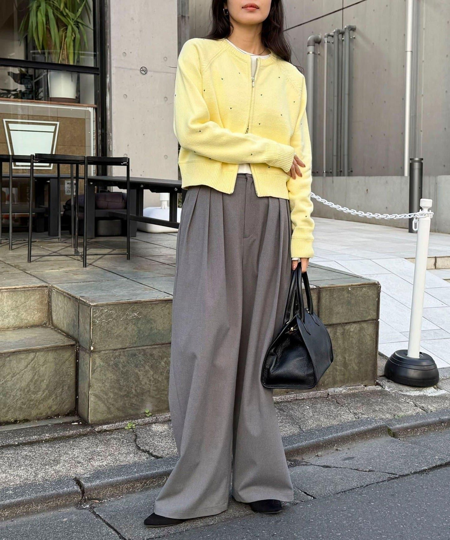 手工刺繡愛心拉鍊開衫