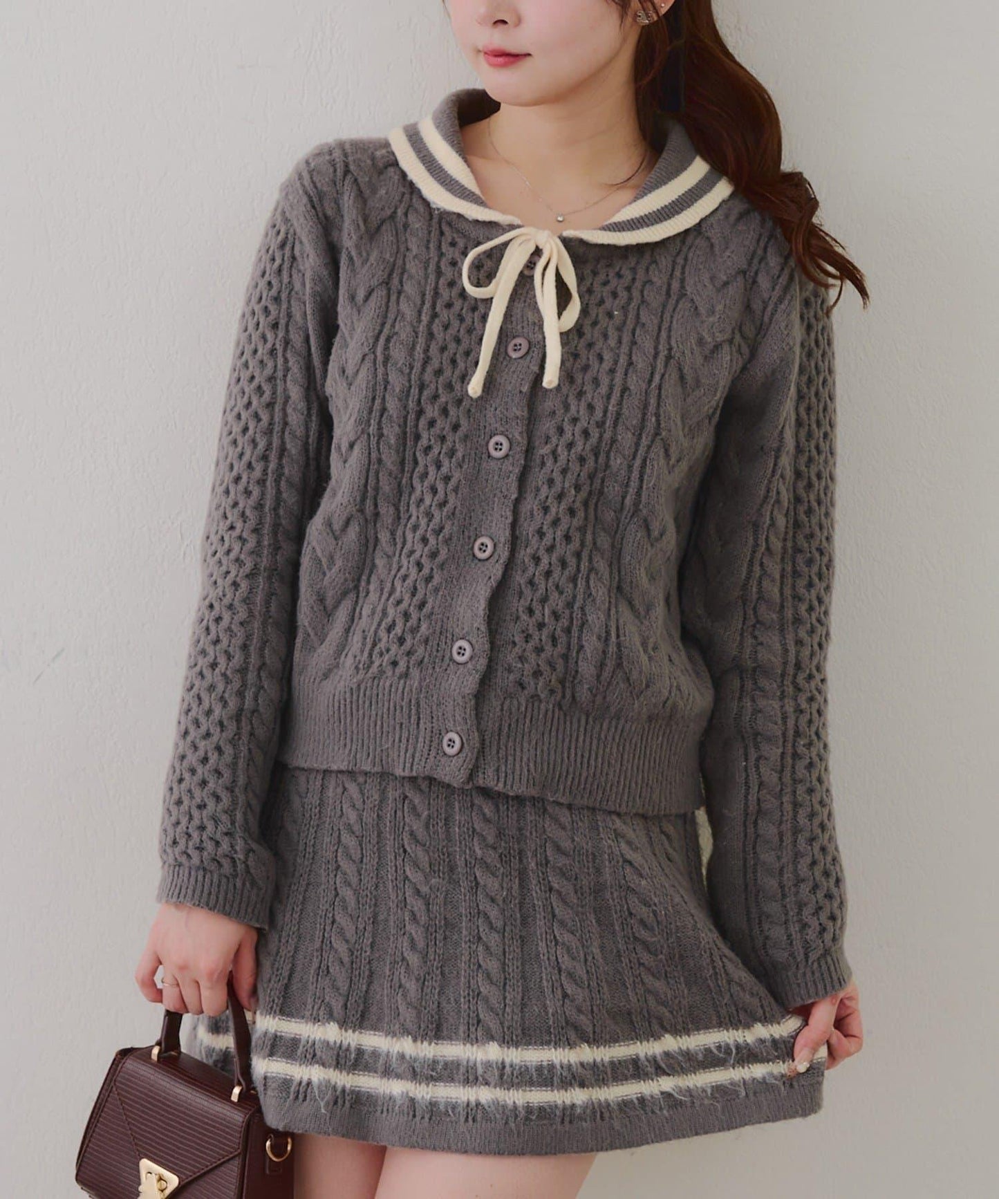 【remiセレクト】加絨麻花套裝