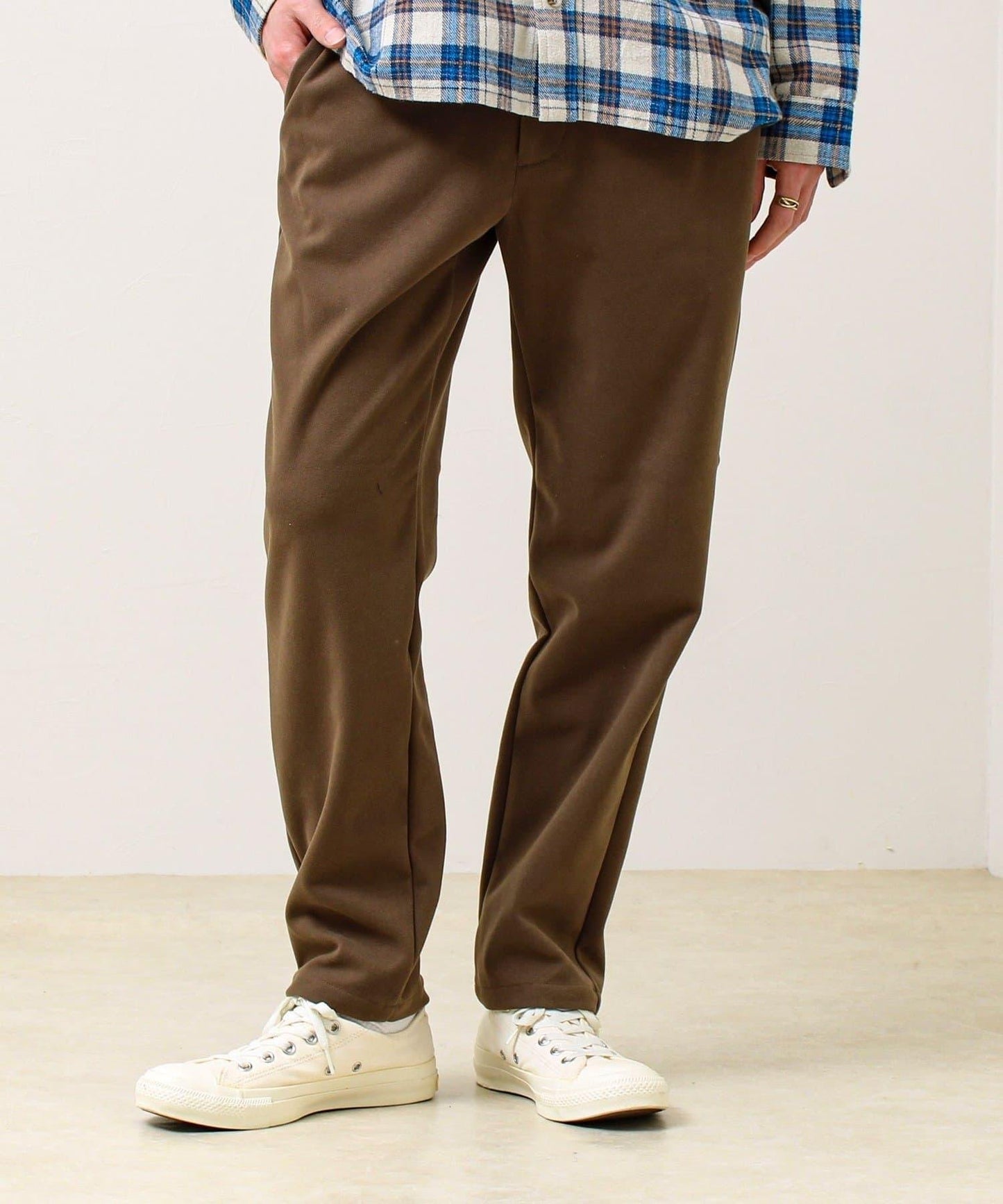 【每日可穿著顯瘦】彈力斜紋長褲