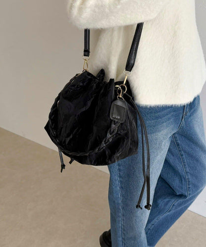 三股編織手柄束口包