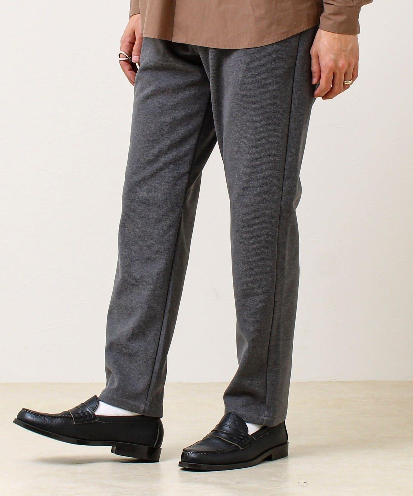 【每日可穿著顯瘦】彈力斜紋長褲