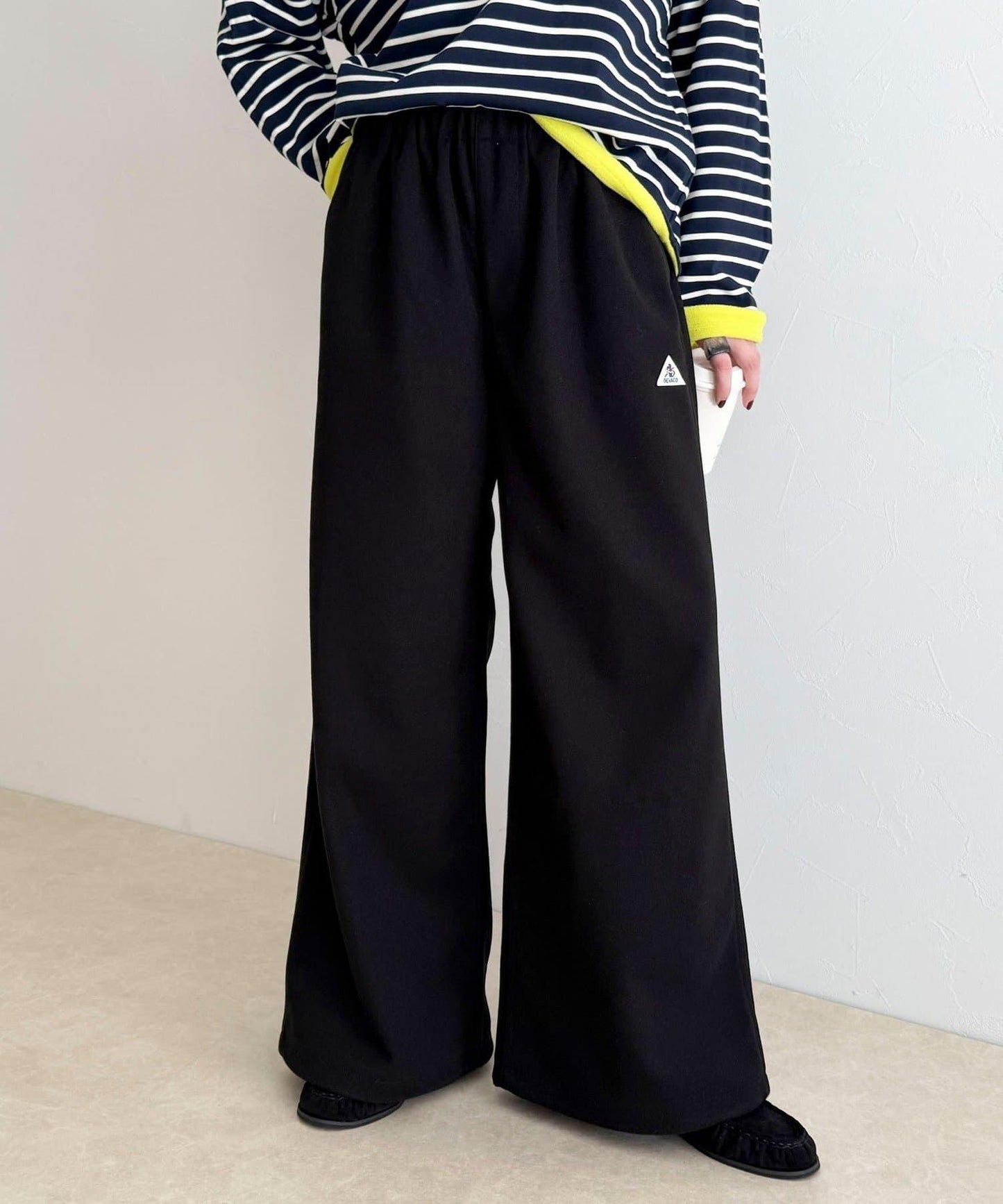 【GEVACO/ゲバコ】羊毛感休閒褲