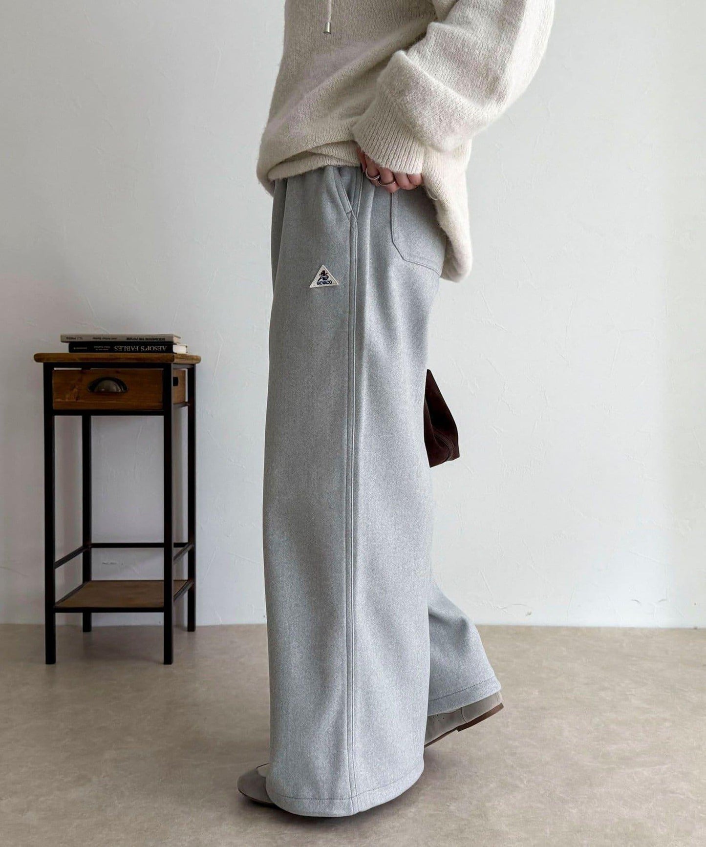 【GEVACO/ゲバコ】羊毛感休閒褲