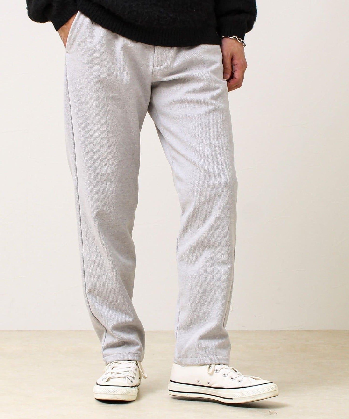 【每日可穿著顯瘦】彈力斜紋長褲