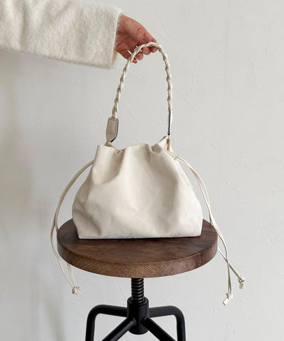 三股編織手柄束口包