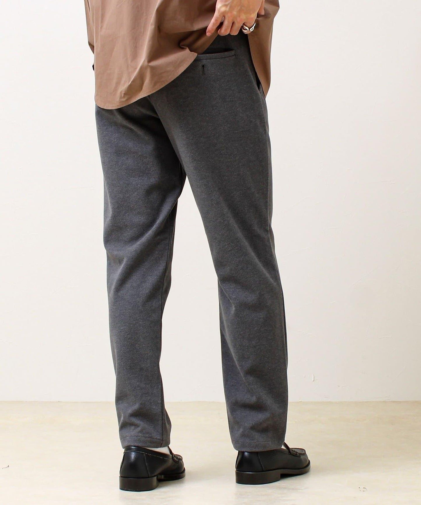 【每日可穿著顯瘦】彈力斜紋長褲