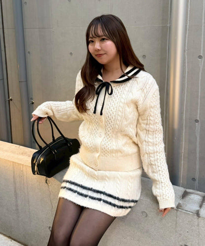 【remiセレクト】加絨麻花套裝