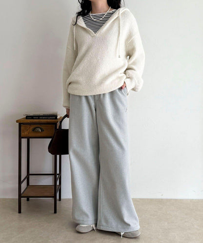 【GEVACO/ゲバコ】羊毛感休閒褲