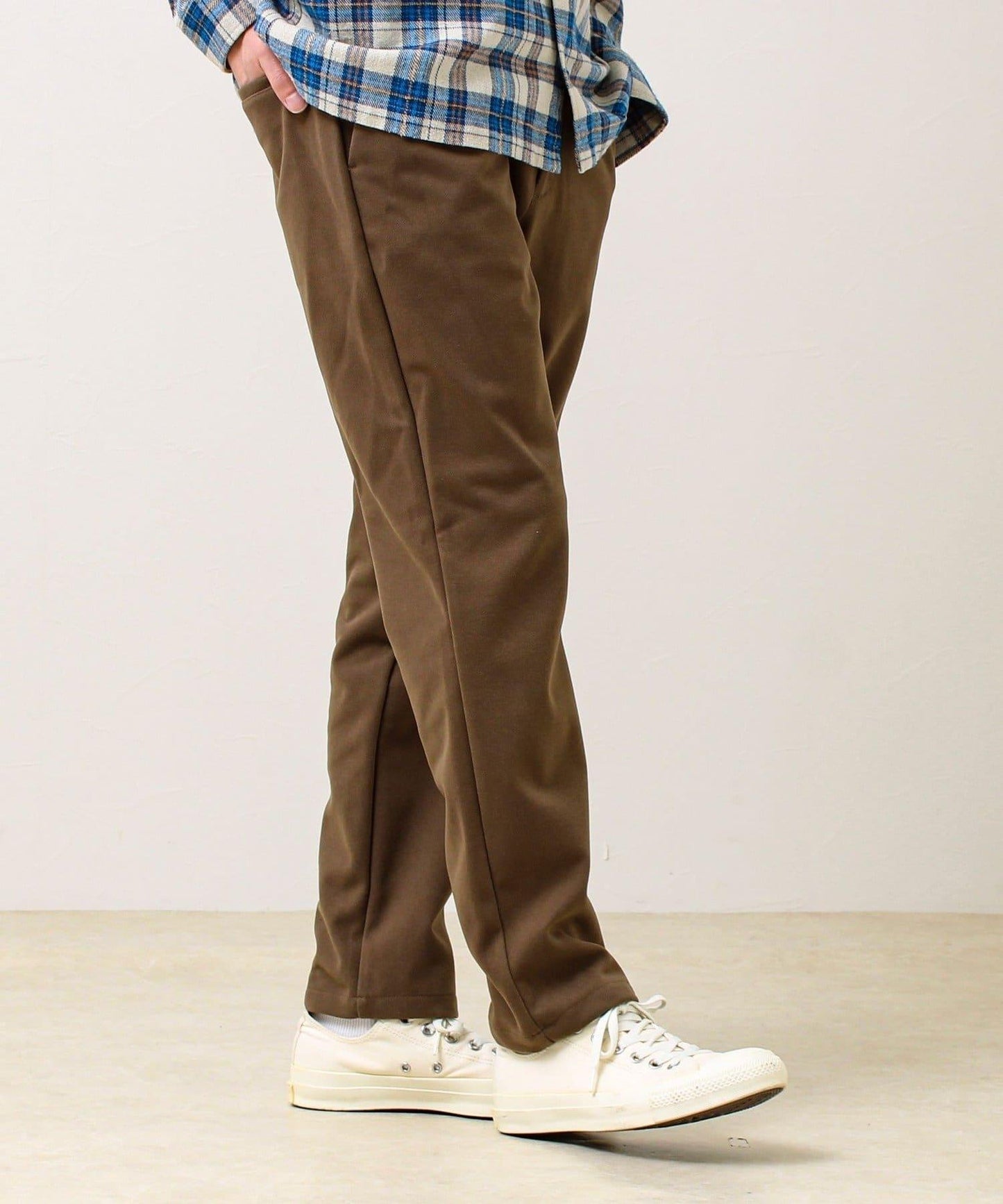 【每日可穿著顯瘦】彈力斜紋長褲