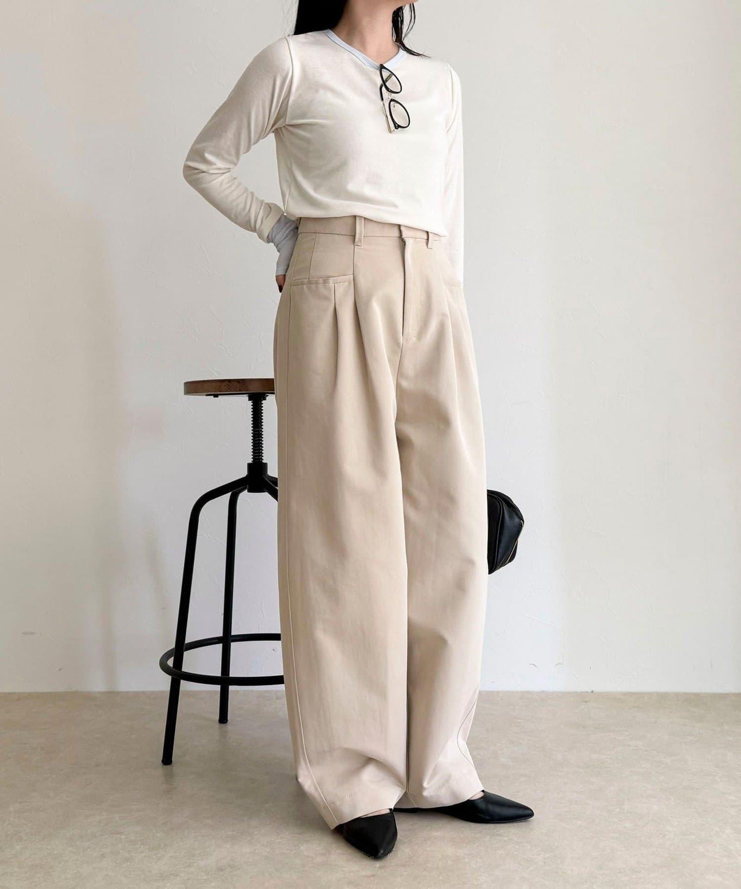 設計款口袋休閒長褲