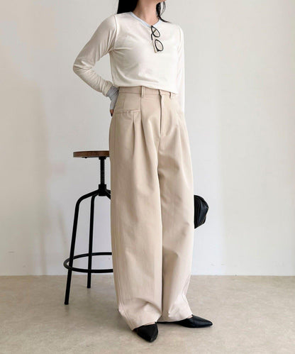 設計款口袋休閒長褲