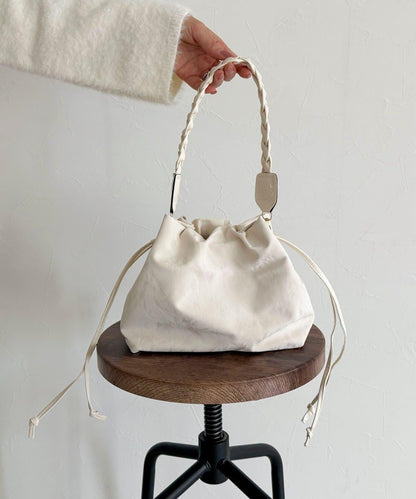 三股編織手柄束口包