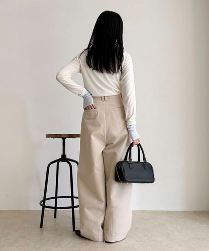 設計款口袋休閒長褲