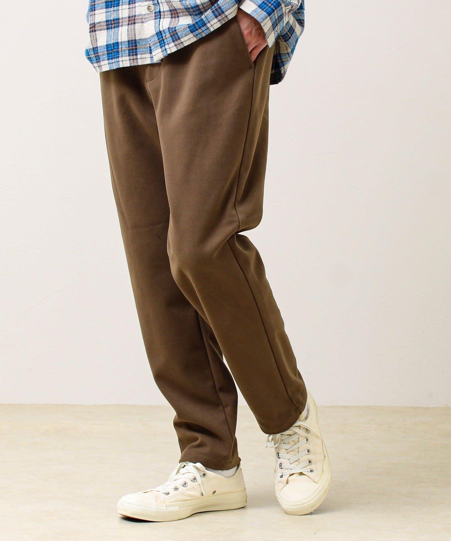 【每日可穿著顯瘦】彈力斜紋長褲