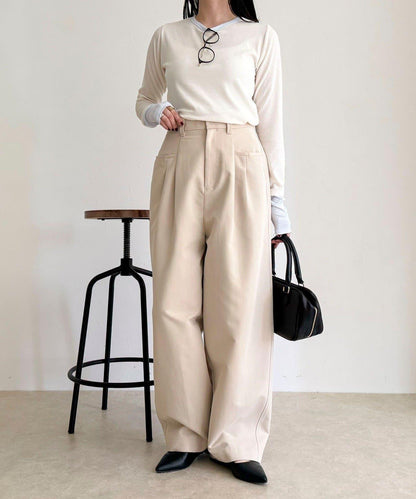 設計款口袋休閒長褲