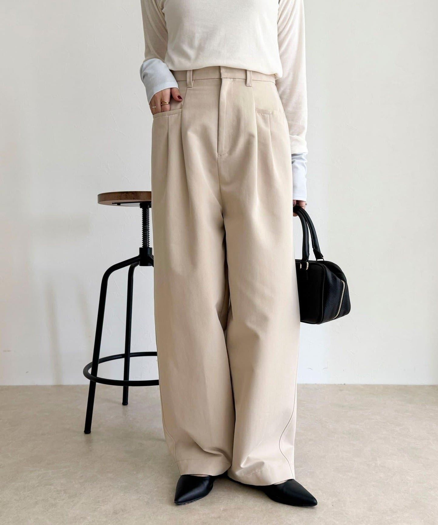 設計款口袋休閒長褲