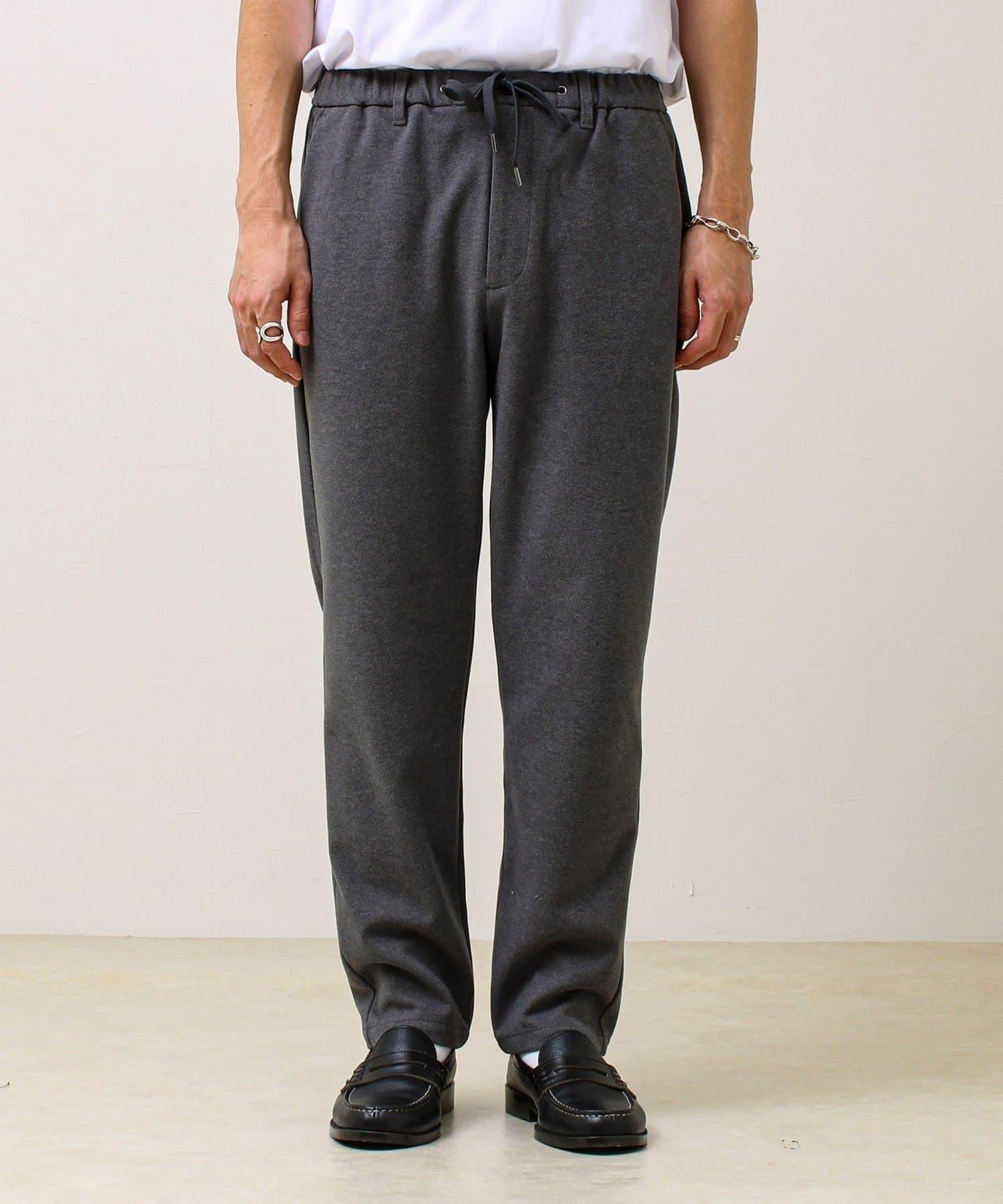 【每日可穿著顯瘦】彈力斜紋長褲