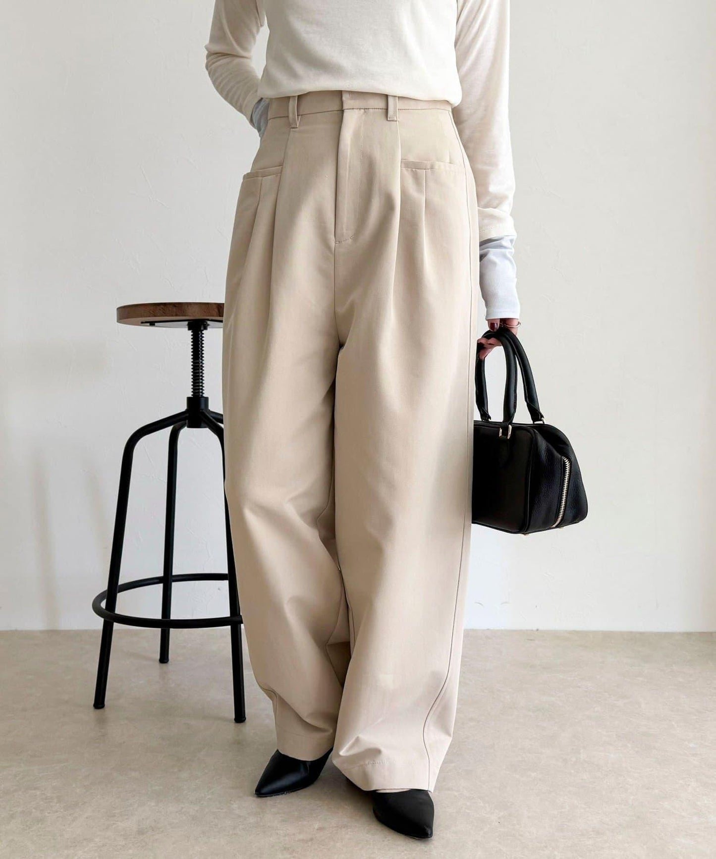 設計款口袋休閒長褲