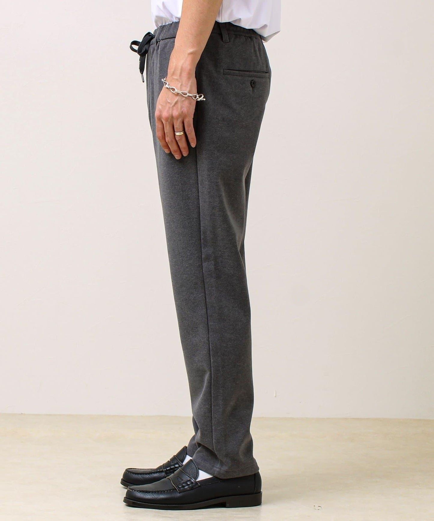 【每日可穿著顯瘦】彈力斜紋長褲