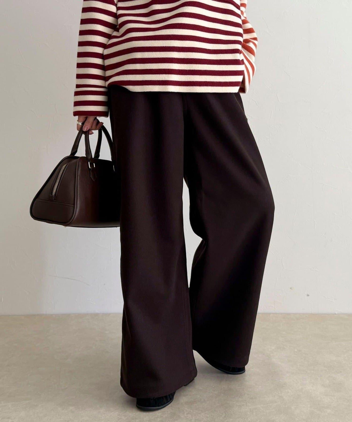 【GEVACO/ゲバコ】羊毛感休閒褲