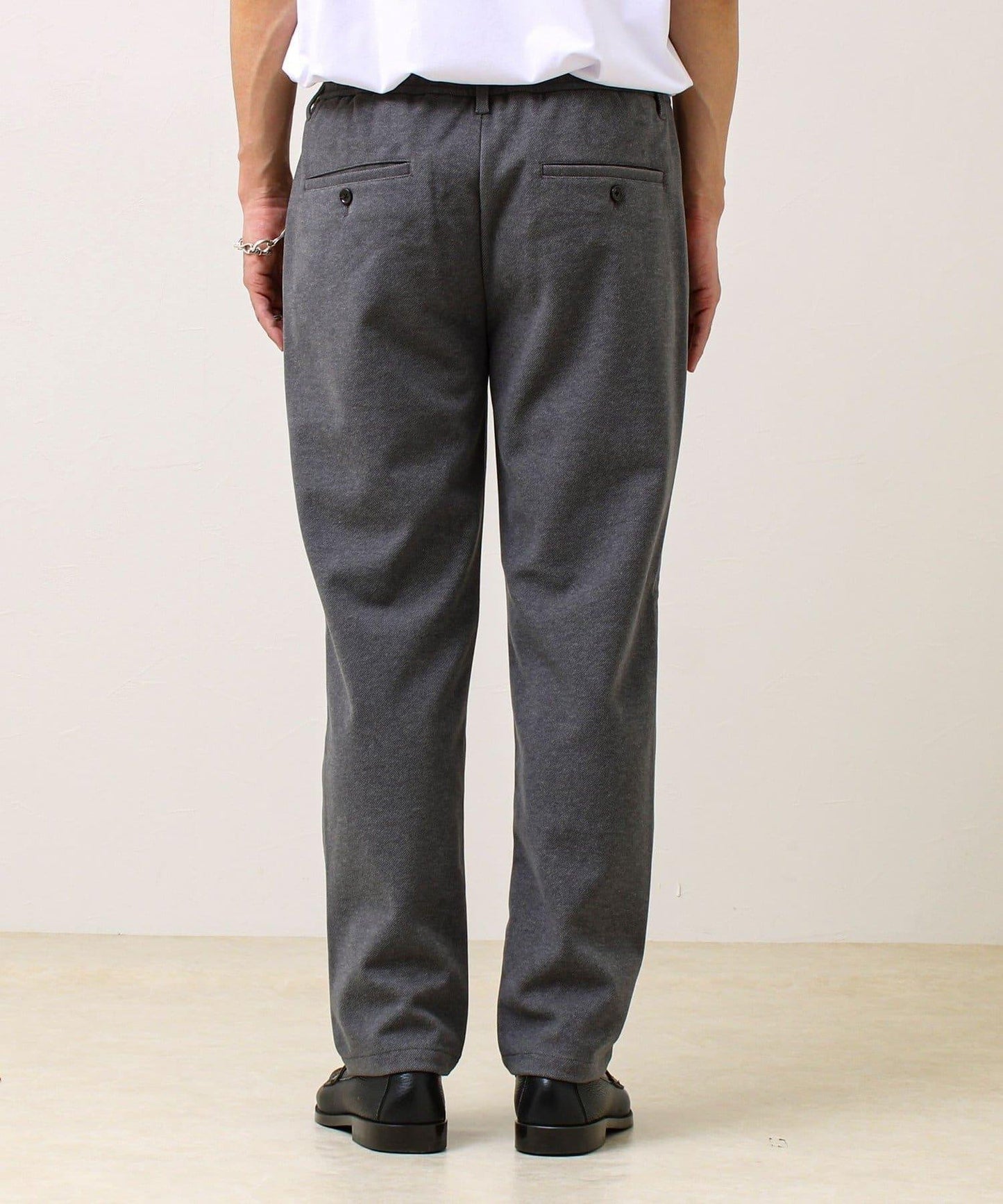 【每日可穿著顯瘦】彈力斜紋長褲