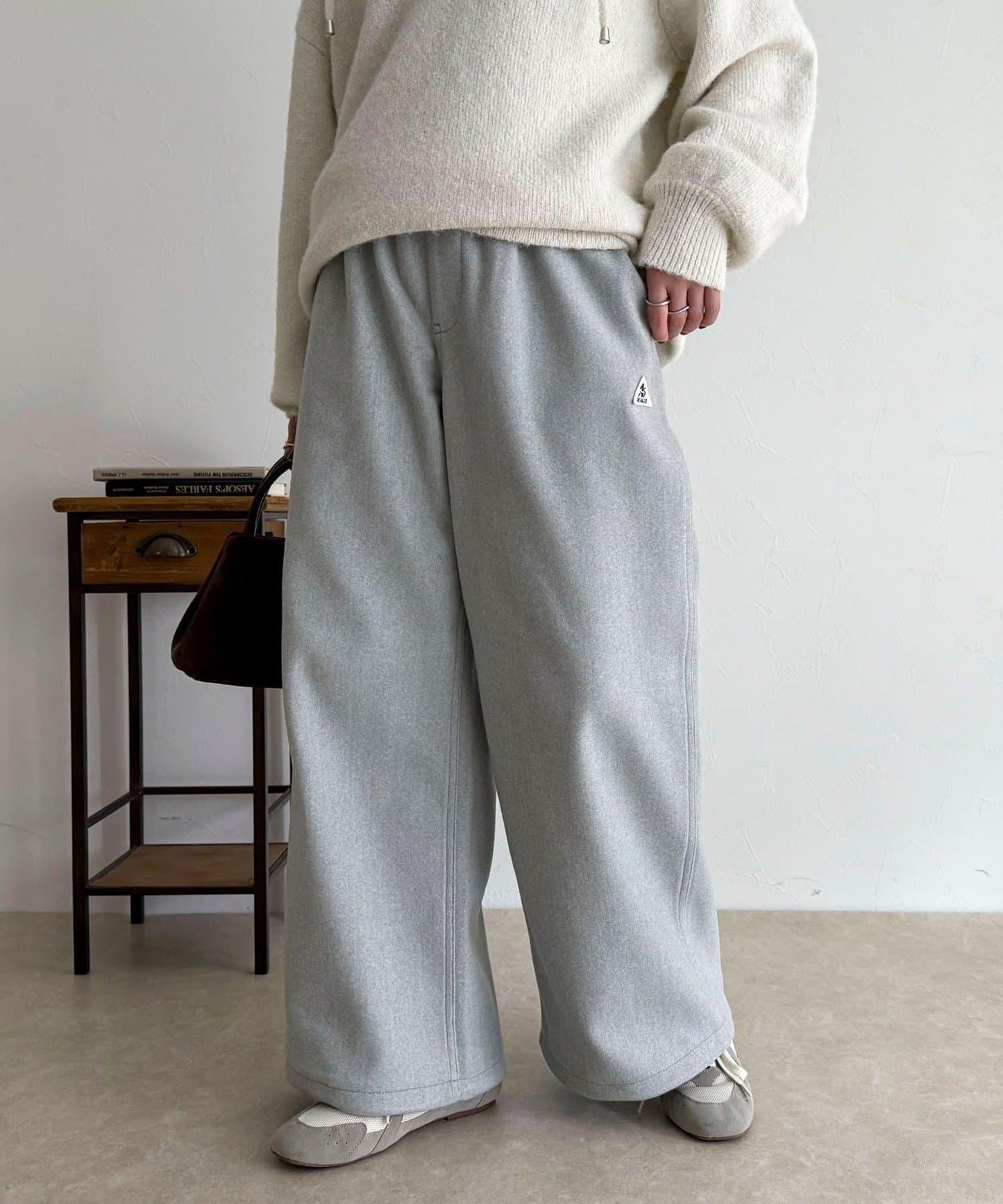 【GEVACO/ゲバコ】羊毛感休閒褲