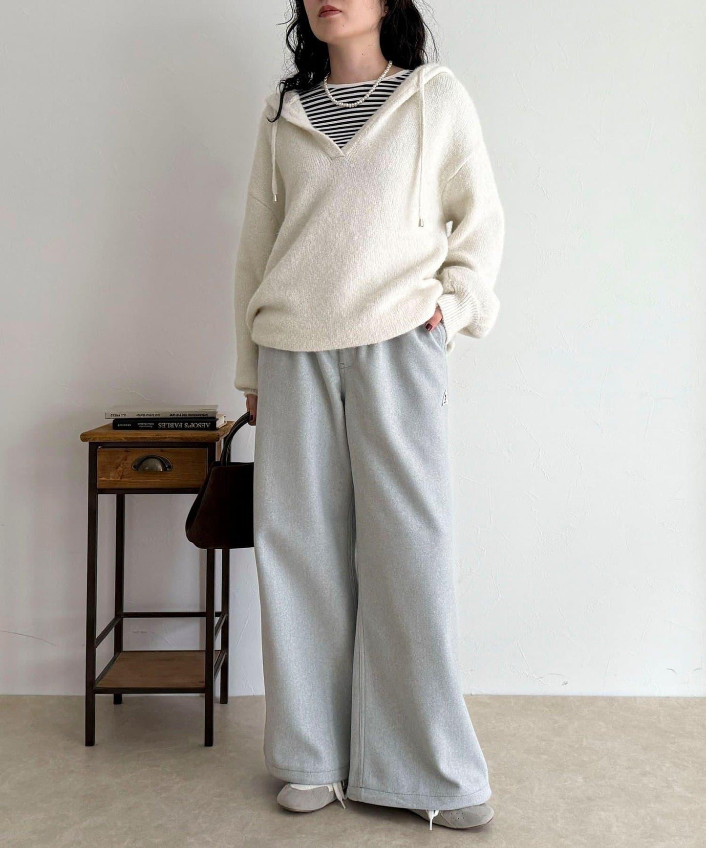 【GEVACO/ゲバコ】羊毛感休閒褲