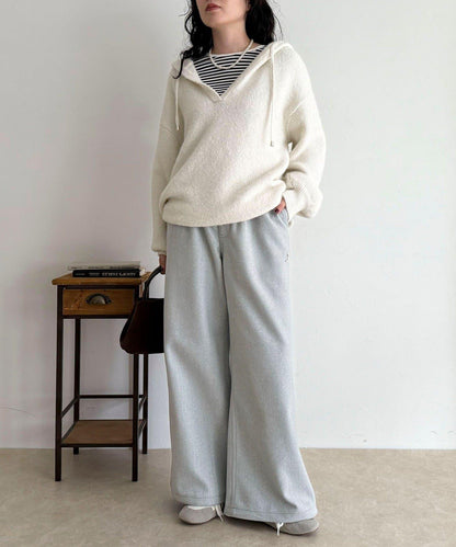 【GEVACO/ゲバコ】羊毛感休閒褲