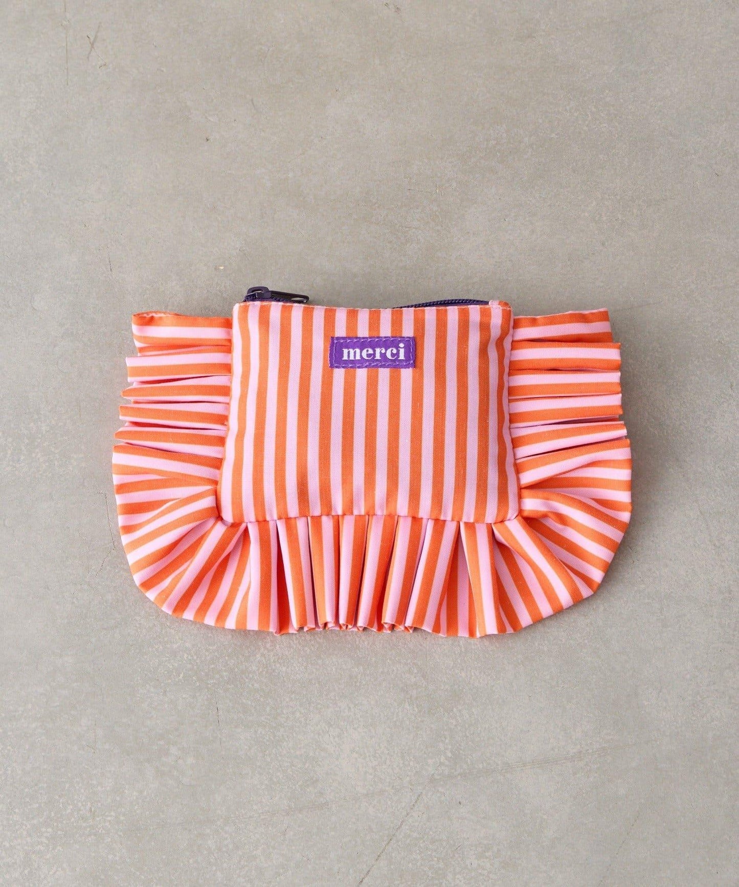 條紋棉質小號收納包