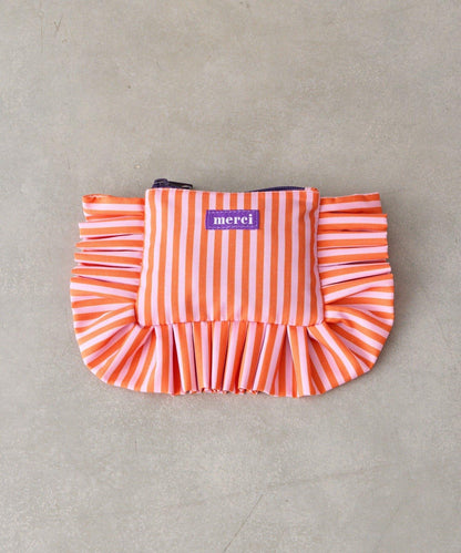 條紋棉質小號收納包