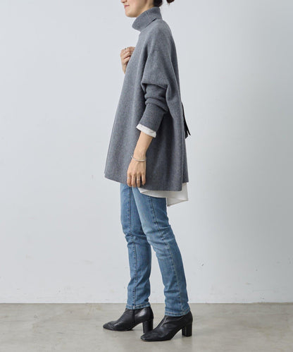 後背垂墜T恤襯衫