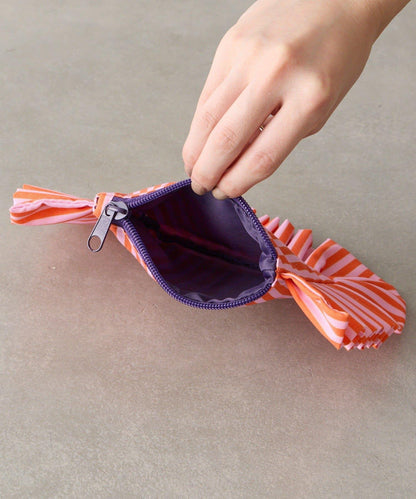 條紋棉質小號收納包