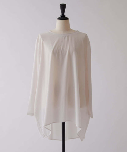 後背垂墜T恤襯衫