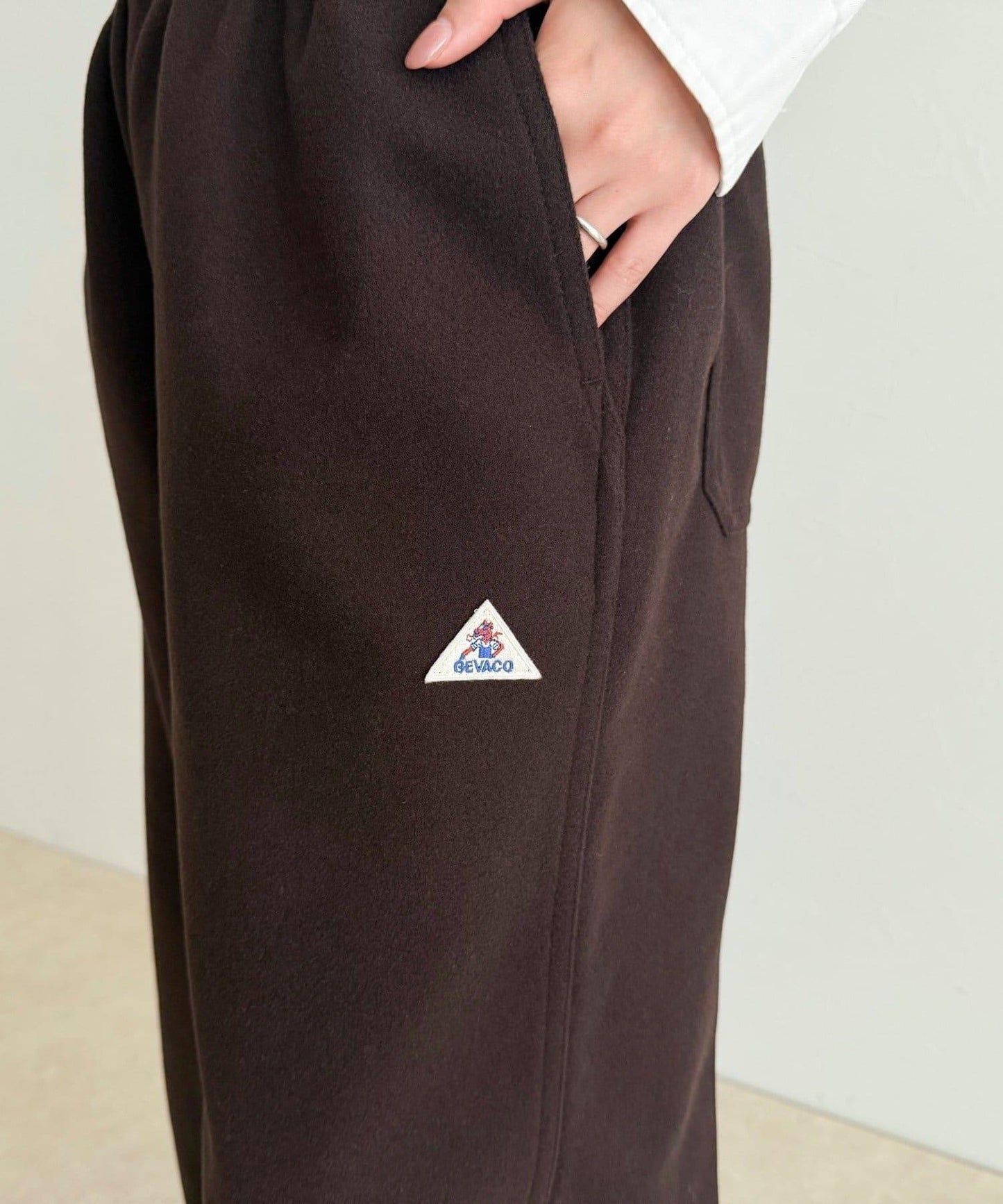 【GEVACO/ゲバコ】羊毛感休閒褲